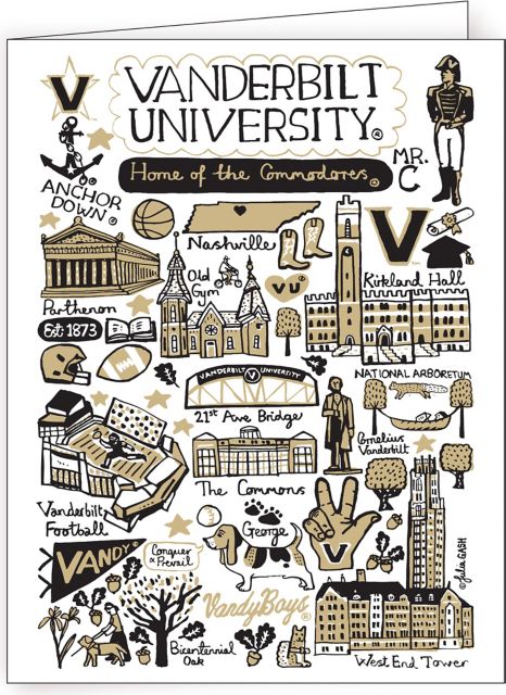 Vanderbilt University 10 Pack Notecards
