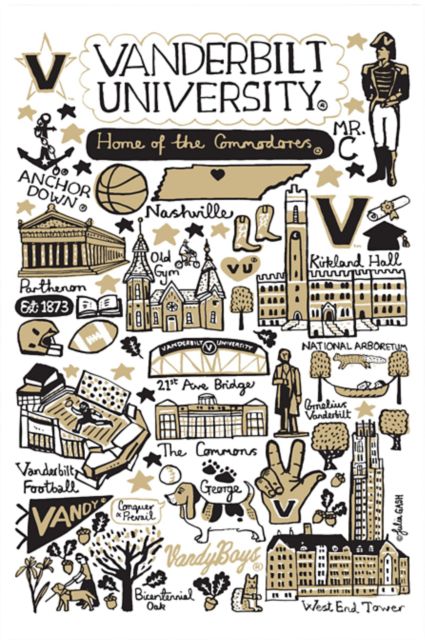 Vanderbilt University Julia Gash 12 x 18 Poster