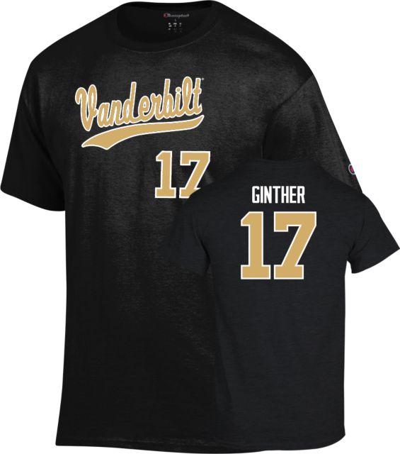 Vanderbilt Baseball T-Shirt Ryan Ginther - 17 - ONLINE ONLY