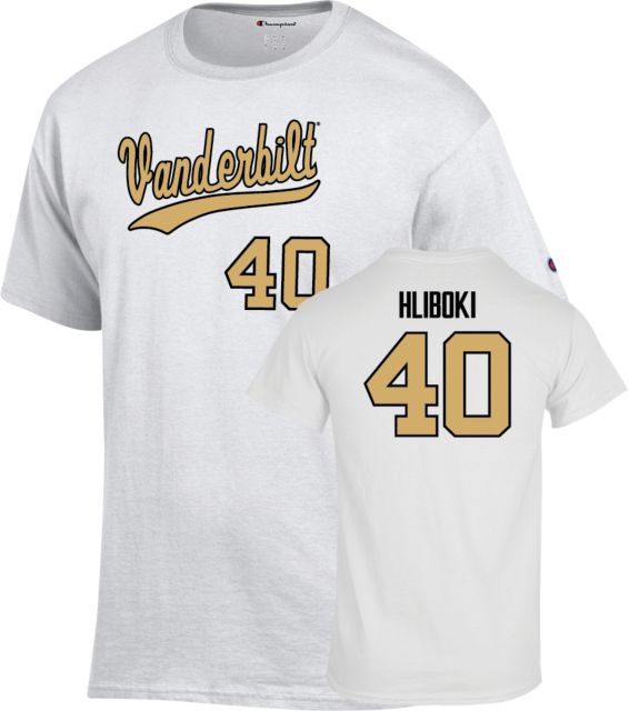 Vanderbilt Baseball T-Shirt Sam Hliboki - 40 - ONLINE ONLY