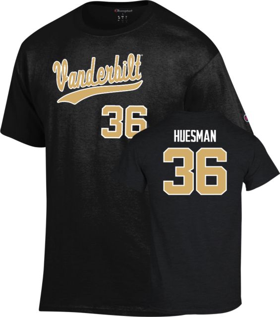 Vanderbilt Baseball T-Shirt Levi Huesman - 36 - ONLINE ONLY