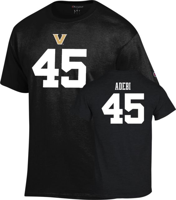 Vanderbilt Football T-Shirt Emmanuel Adebi - 45 - ONLINE ONLY