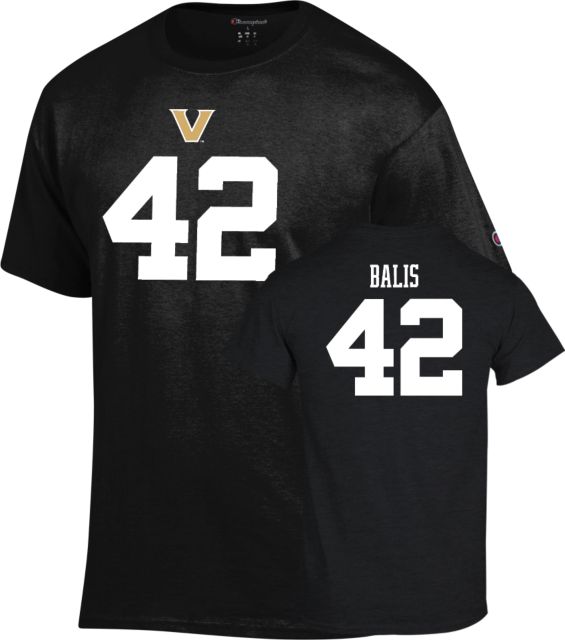 Vanderbilt Football T-Shirt Jake Balis - 42 - ONLINE ONLY