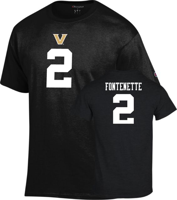 Vanderbilt Football T-Shirt Randon Fontenette - 2 - ONLINE ONLY