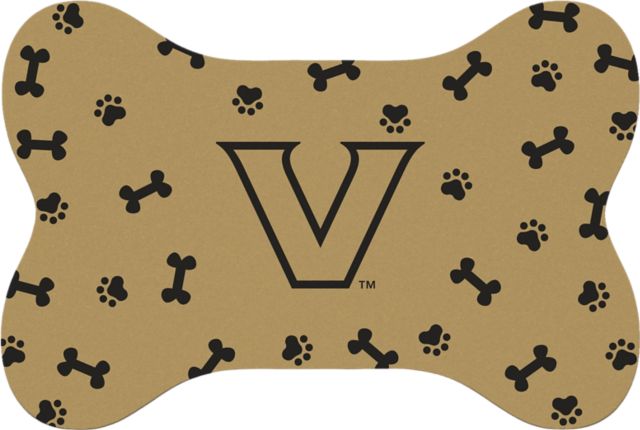 Vanderbilt University Bone Shaped Pet Mat