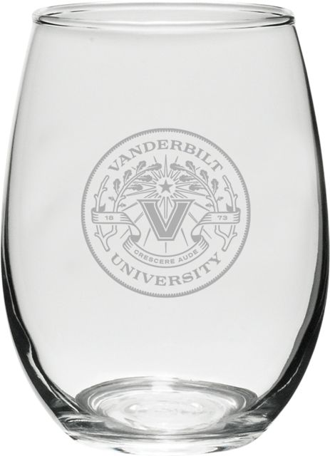 Vanderbilt University 15 oz. Wine Glass
