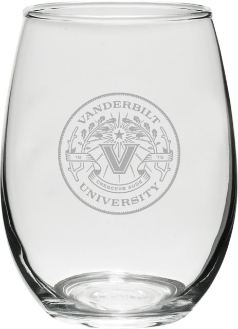 Vanderbilt University 21 oz. Wine Glass