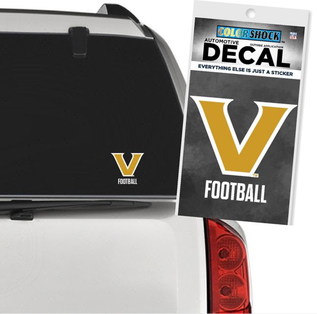 Vanderbilt University Commodores Football Decal