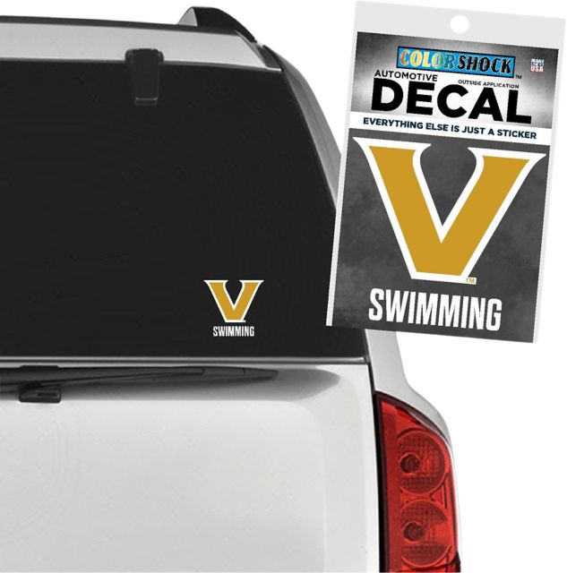 Vanderbilt University Commodores Swimming Decal