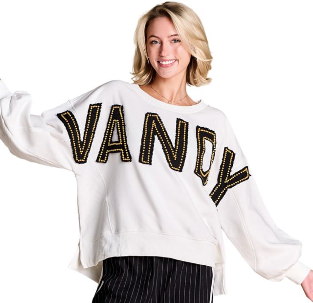 Vanderbilt University Women's Distressed Crewneck Sweatshirt