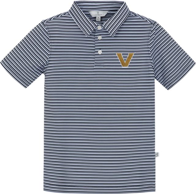 Vanderbilt University Youth Striped Polo