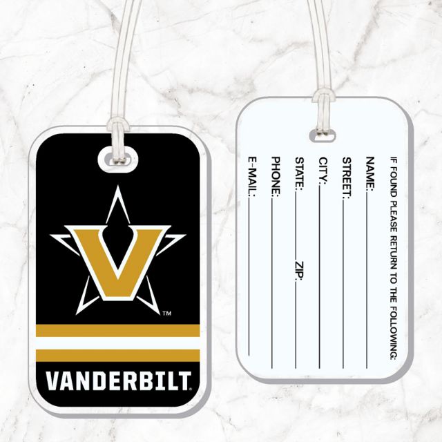 Vanderbilt University Commodores Acrylic Bag Tag