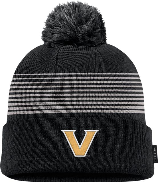 Vanderbilt University Youth Striped Pom Beanie