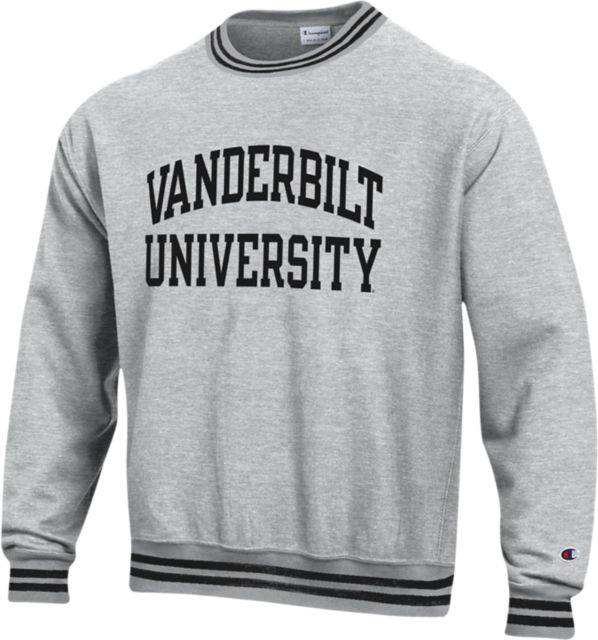 Vanderbilt University Reverse Weave Crew with Yarn Dye Trim