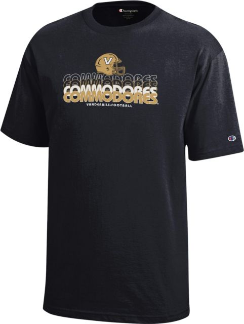 Vanderbilt University Commodores Youth Football Short Sleeve T-Shirt