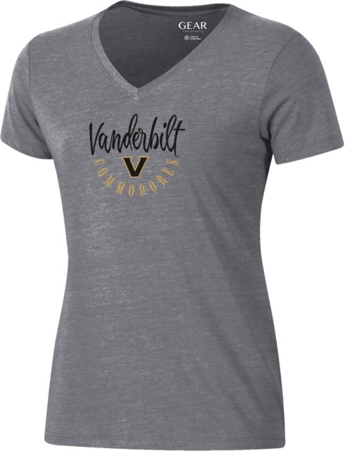 Vanderbilt University Commodores Women's V-Neck Short Sleeve T-Shirt