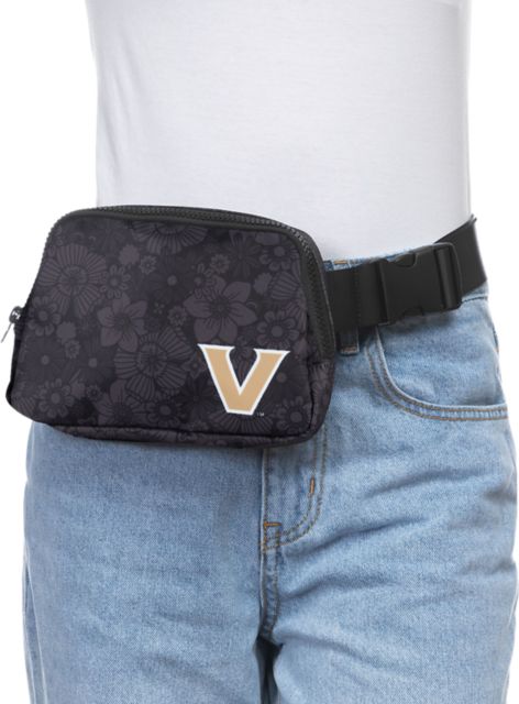 black lv belt bag