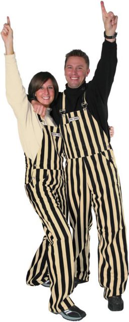 Vanderbilt University Stripe Game Bib Overalls