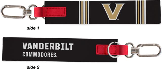 Vanderbilt University Commodores Carabiner Strap Keychain
