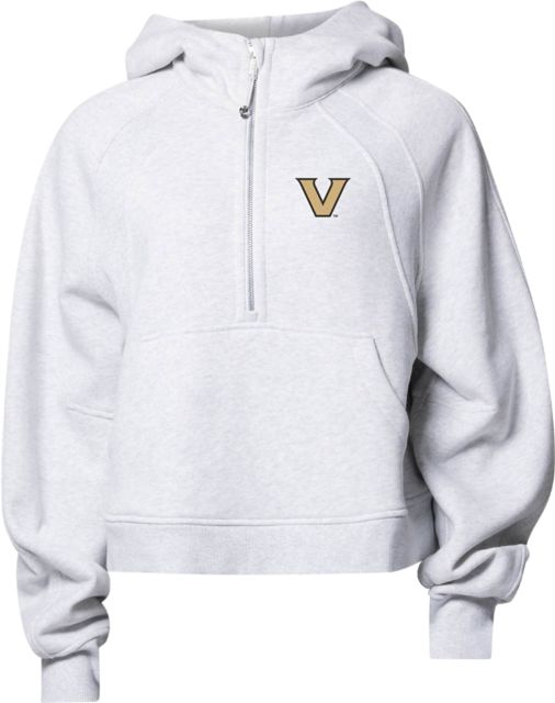 Vanderbilt University Women's Scuba Perfectly Oversized 1/2 Zip Hooded Sweatshirt