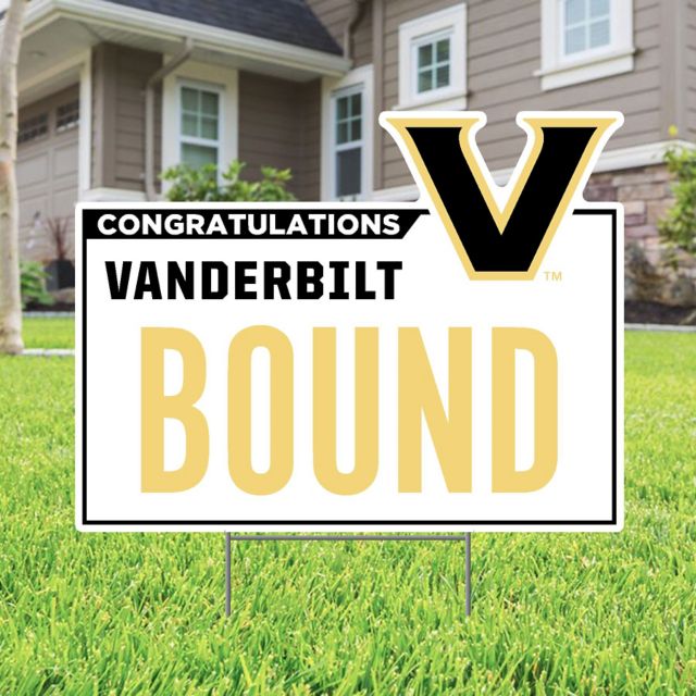 Vanderbilt University Bound 22 x 19 Lawn Sign