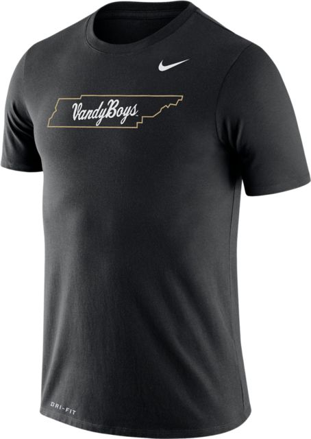 NIKE DRI-FIT VANDERBILT COMMODORES XL Men's S/S Polyester Golf Shirt Black  – ASA College: Florida