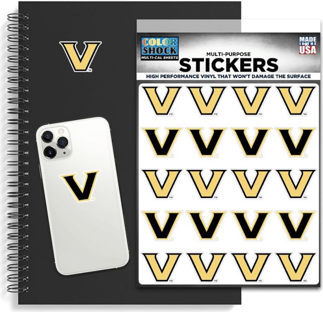 Vanderbilt University Sticker Sheet