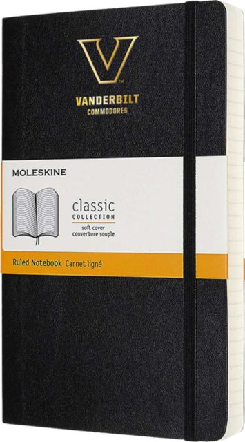 Vanderbilt University Commodores Large Ruled Moleskin