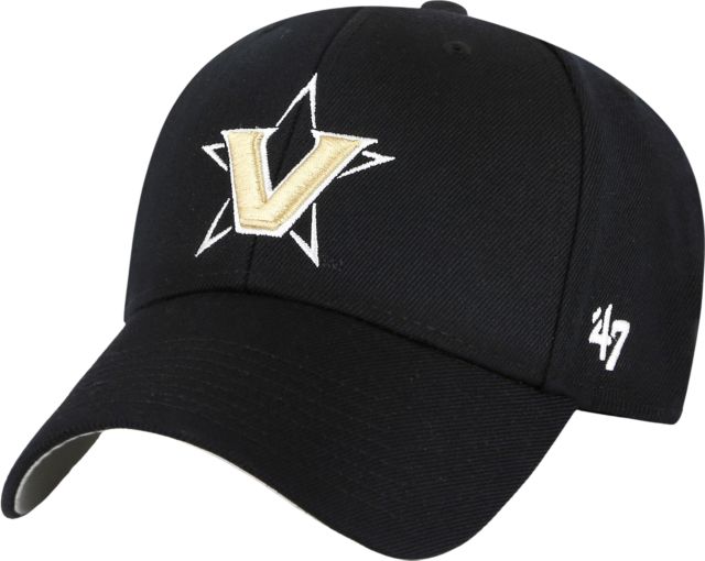 Desert Cactus Vanderbilt Commodores Baseball Hat - Adjustable Cotton Cap With Embroidered VU Logo (Black, One Size)