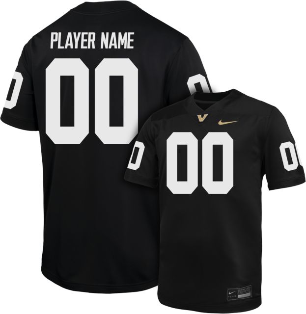 Vanderbilt University Football Nike Player Name Replica Jersey