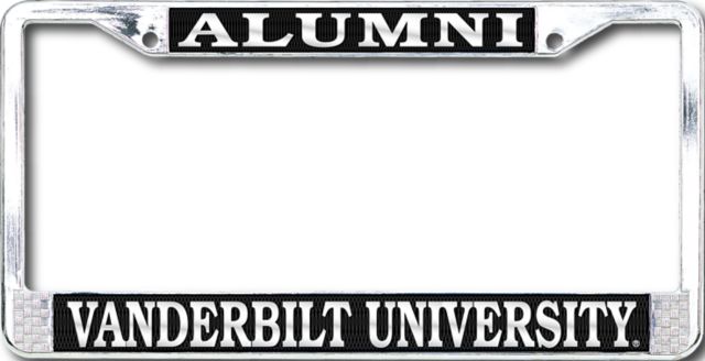 Vanderbilt University Alumni Polished Chrome License Plate Frame