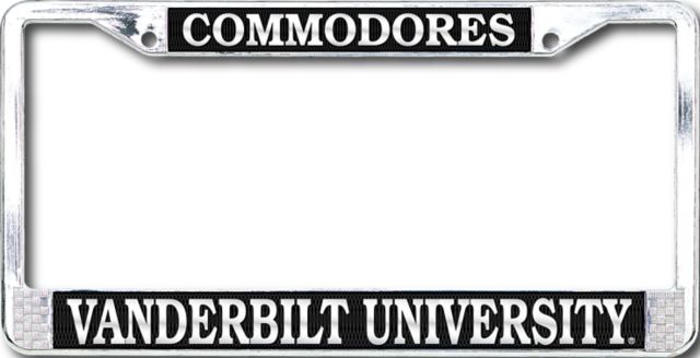 Vanderbilt University Commodores License Plate Frame