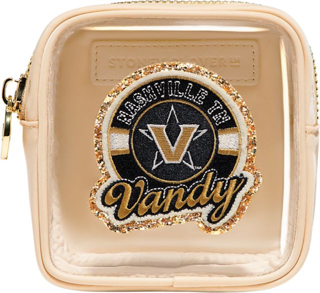 Vanderbilt University Sand Clear Mini Pouch with Vanderbilt University Patch