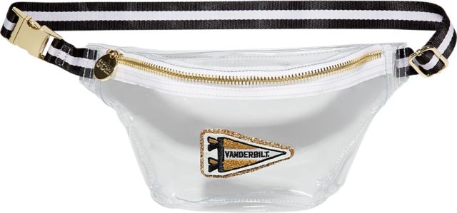 Noir & White Clear Fanny Pack with Vanderbilt University Patch