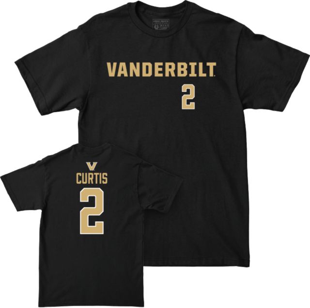Vanderbilt University Commodores Football Short Sleeve T-Shirt - #2 J Curtis