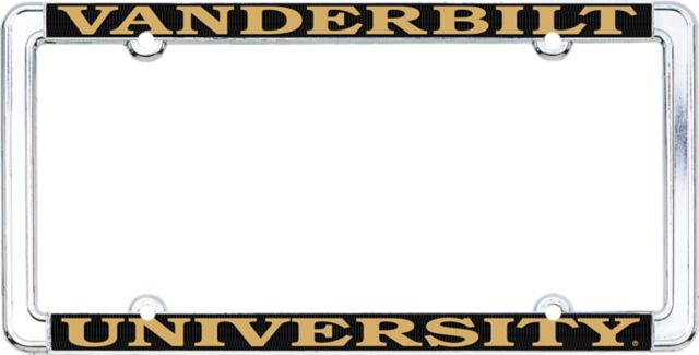 Vanderbilt University Thin Rim License Plate Frame