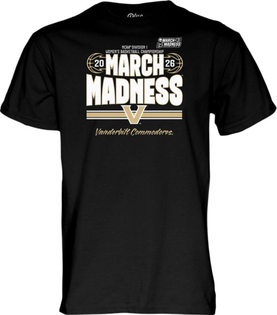 Vanderbilt University Women's Basketball 2026 March Madness Bound Short Sleeve T-Shirt