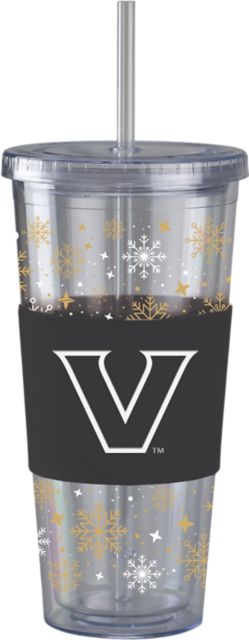 Vanderbilt University Straw Snowflake Tumbler
