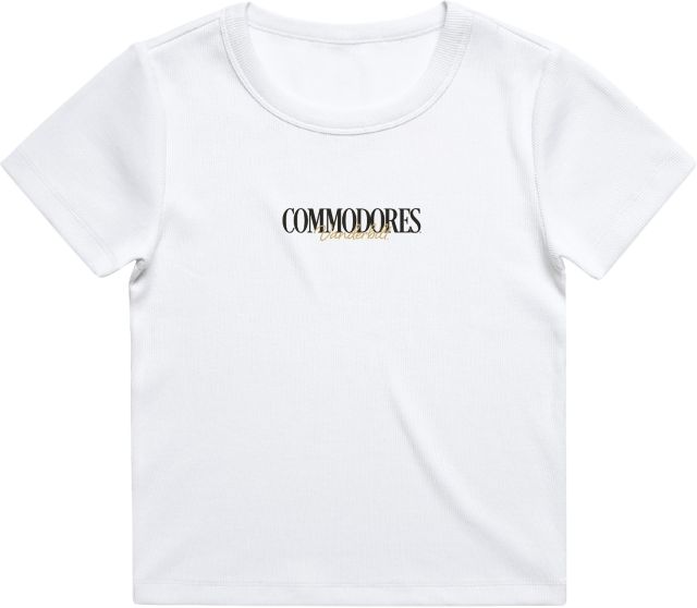 Vanderbilt University Commodores Women's Ribbed Short Sleeve T-Shirt