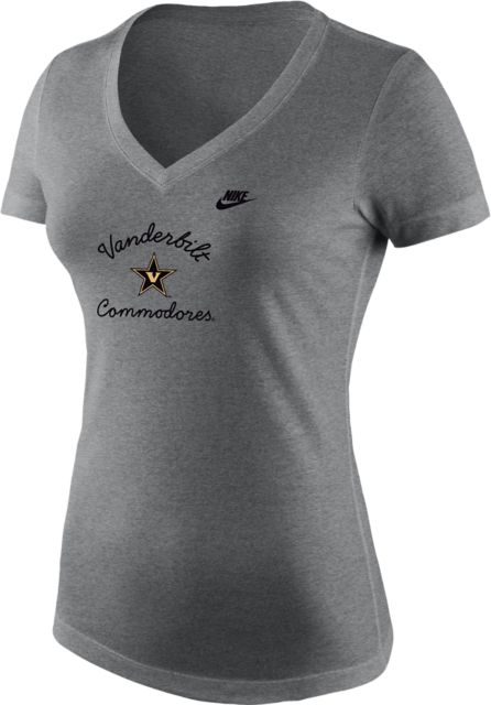 Vanderbilt University Commodores Women's Triblend V-Neck Short Sleeve T-Shirt