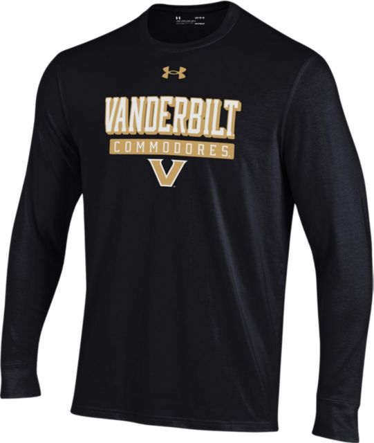 Youth Champion Black Vanderbilt Commodores Stacked Logo Long Sleeve Baseball T-Shirt Size: Medium