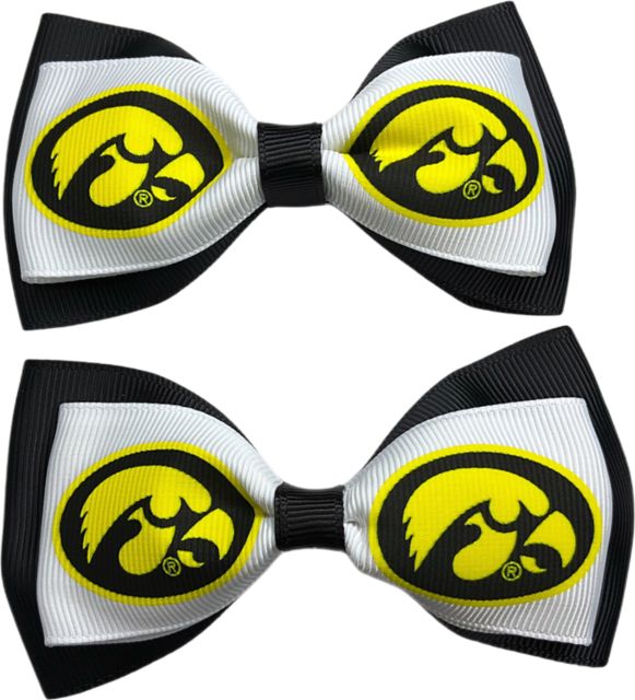 University of Iowa Hawkeyes Child Hairbow Pair