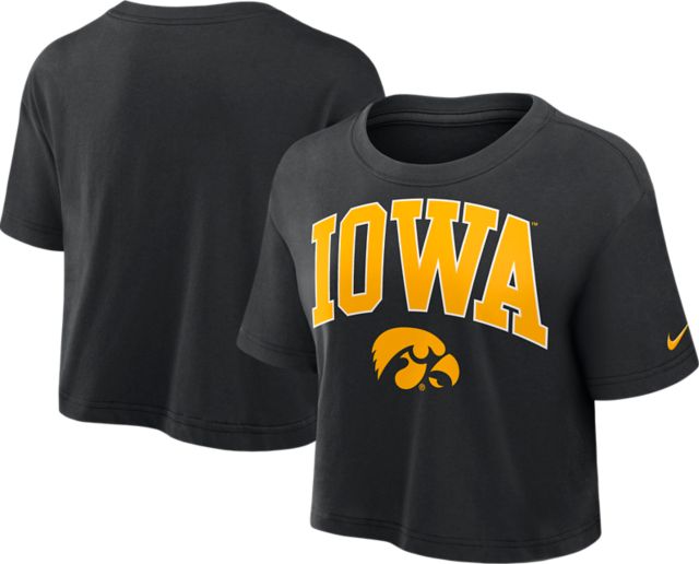 University of Iowa Hawkeyes Women's Crop Short Sleeve T-Shirt