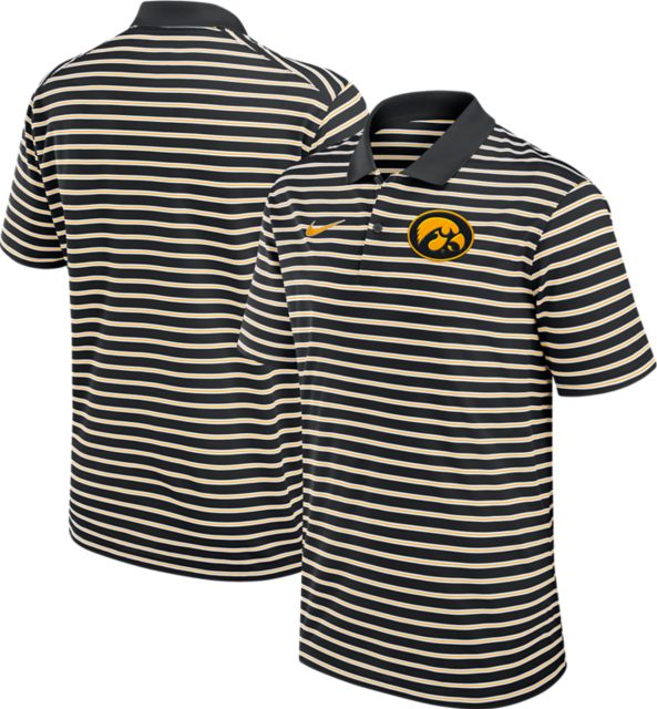 University of Iowa Hawkeyes Nike Striped Polo