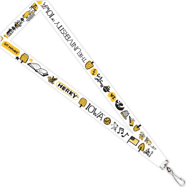 University of Iowa 3/4'' Lanyard