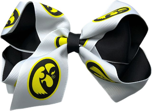 University of Iowa Child 2-Toned Hairbow