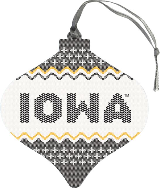 University of Iowa Bulb Ornament