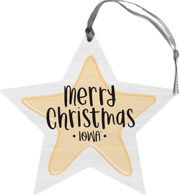 University of Iowa Star Ornament