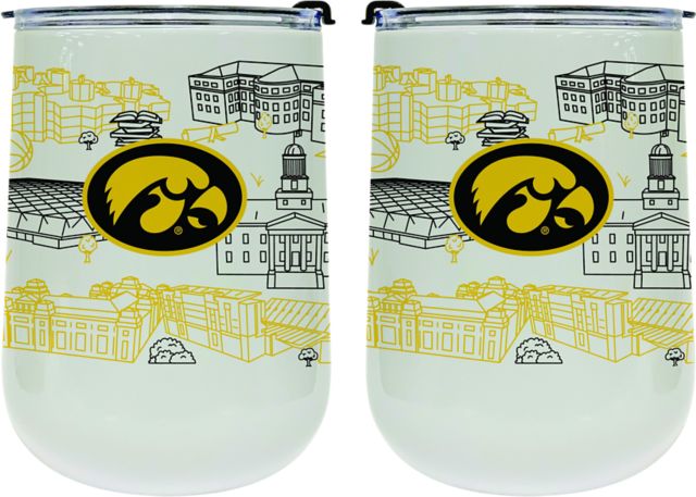 University of Iowa 18 oz. Tumbler