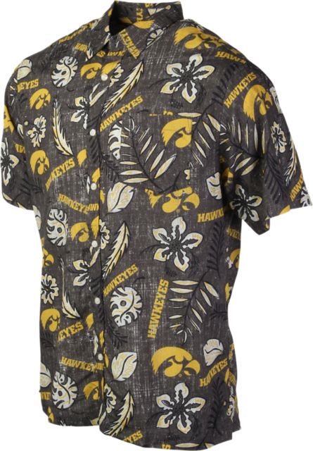 University of Iowa Woven Hawaiian Button Up